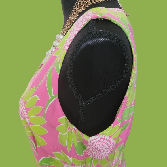 Vintage Lilly Pulitzer White Label Sunflower Sheath Dress - Picture 4 of 12